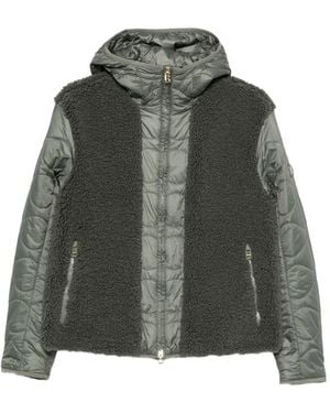 Bogner Bibi Quilted Shearling-Panel Jacket - Green
