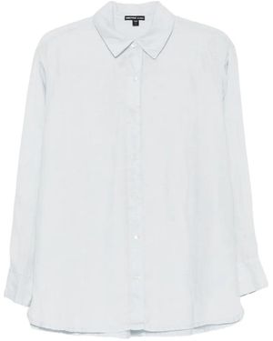 James Perse Long-Sleeve Button-Up Shirt - White