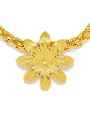 D'Estree Elizabeth Floral-Detail Necklace - Yellow