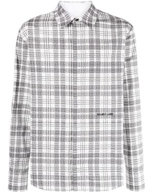 Helmut Lang Logo-Print Cotton Shirt - Grey