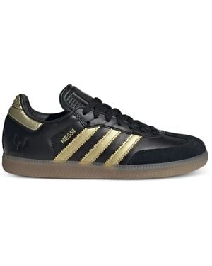 adidas Three Stripes Lace-Up Sneakers - Black