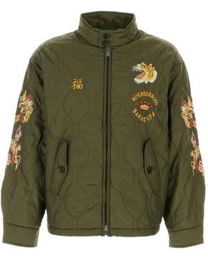 Baracuta Embroidered Quilted Jacket - Green