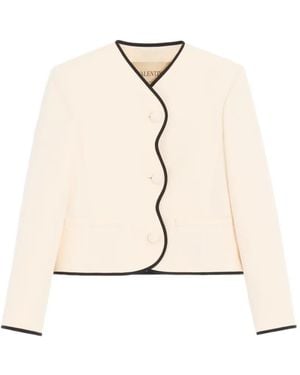 Valentino Garavani Crepe Couture Jacket - Natural