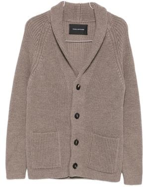 Tagliatore Pocket shawl-collar cardigan - Braun