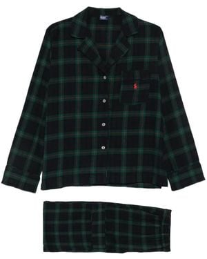 Polo Ralph Lauren Plaid Flannel Pyjamas - Black