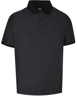 Pal Zileri Chemise Manches Courtes À Losanges - Black