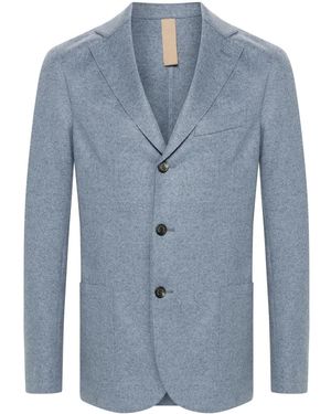 Eleventy Sakko Aus Flanell - Blau