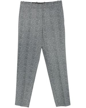 Ermanno Scervino Herringbone-Pattern Pants - Gray
