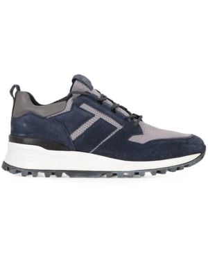 Tod's Suede Panelled Trainers - Blue