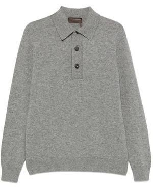 FILIPPO DE LAURENTIIS Button-Placket Polo Shirt - Grey