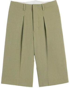 Ami Paris Knee-Length Tailored Shorts - Green