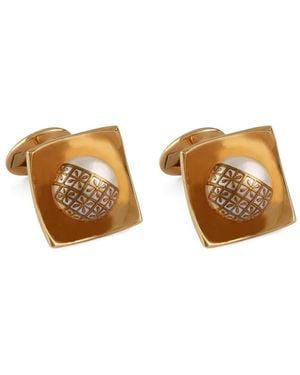 Tateossian 18Kt Rose Maki-E Pearl Cufflinks - Metallic