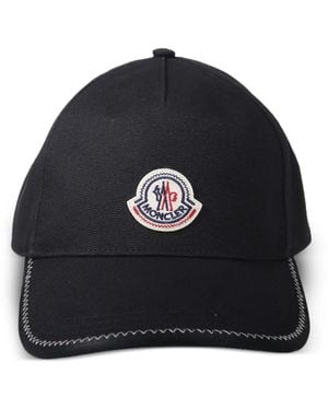 Moncler Logo-Patch Baseball Cap - Black