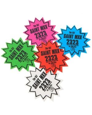 SAINT Mxxxxxx Star-Shaped Sticker Pack - Blue