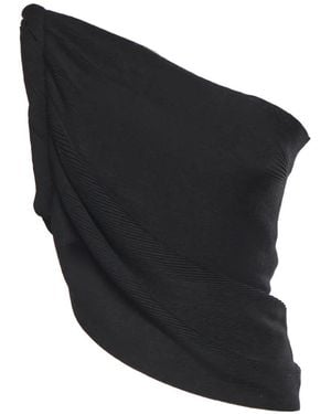 Alberta Ferretti One-Shoulder Draped Top - Black