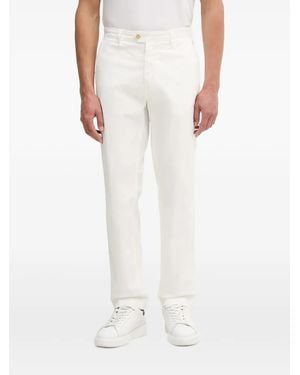 Aeronautica Militare Logo-Patch Straight-Leg Trousers - White