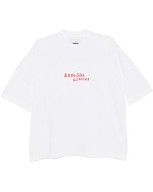 Bonsai Logo-Print T-Shirt - White