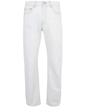 Roberto Cavalli Distressed Jeans - White