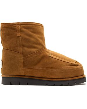 Acne Studios Botas Con Paneles - Marrón