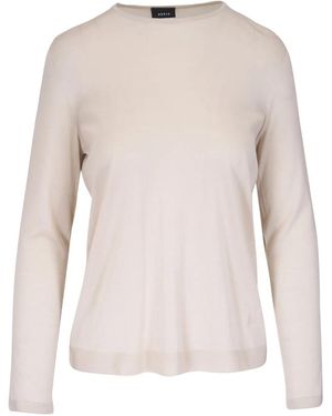 Akris Fein Gestrickter Pullover - Natur