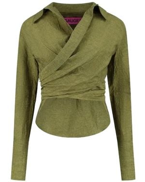 GAUGE81 Sabinas Wrap Shirt - Green