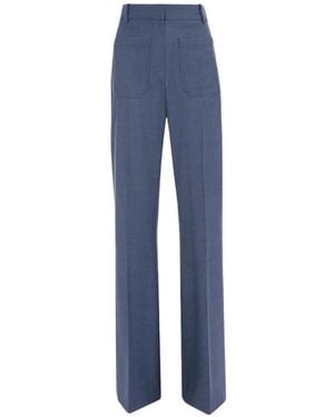 Victoria Beckham Alina Tailored Trousers - Blue