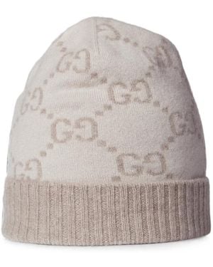 Gucci Gg Supreme Beanie Hat - Grey