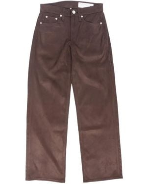 Rag & Bone Pantaloni Dritti Cam - Marrone