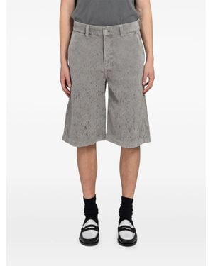 mfpen Short Edition En Velours Côtelé - Gris