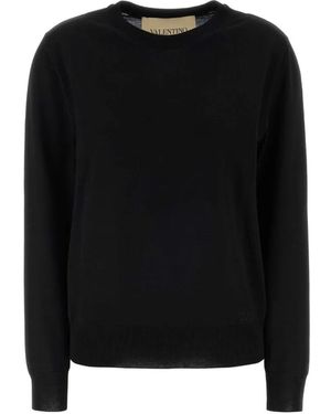Valentino Garavani Vlogo Crew-Neck Jumper - Black