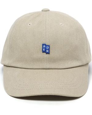 Adererror Logo-Appliqué Cotton Cap - Natural