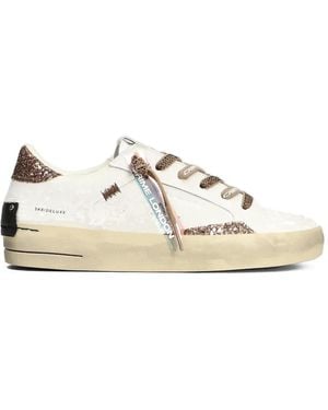 Crime London Sk8 Deluxe Sneakers Mit Glitter-Einsatz - Weiß