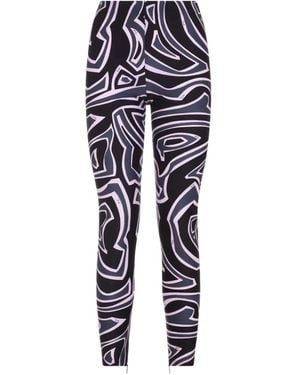 PUCCI Abstract-Print Leggings - Blue