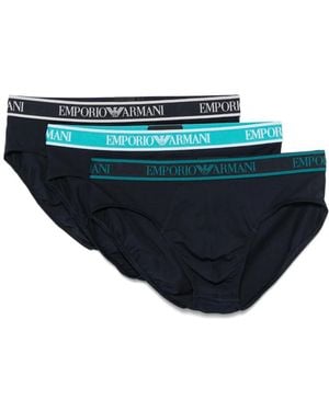 Emporio Armani ロゴ ボクサーパンツ セット - ブルー