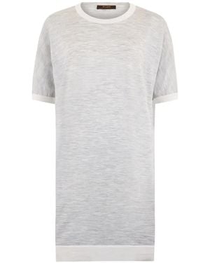Moorer Contrasting-Trim T-Shirt - White