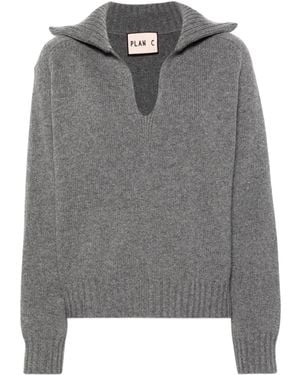 Plan C Maglione Mélange - Grigio