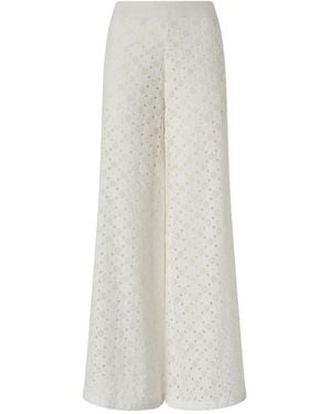 Pinko Gemusterte Hose - Weiß