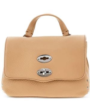 Zanellato Postina Studded Leather Tote Bag - Natural