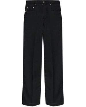 Rick Owens Pantaloni A Gamba Ampia - Nero