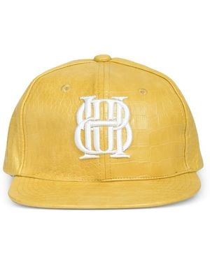 BREATH Croc-Embossed Logo Baseball Cap - Yellow