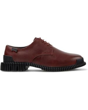 Camper Pix Leather Derby Shoes - Brown