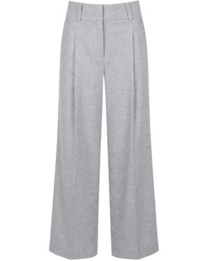 Peserico Pleated Trousers - Grey