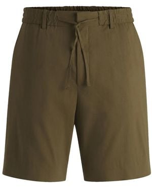 BOSS Drawstring Bermuda Shorts - Green