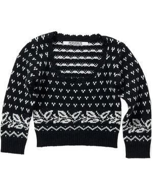 PERVERZE Birds Eye Tiny Sweater - Black