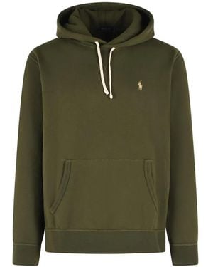 Polo Ralph Lauren Pony Logo-Embroidered Hoodie - Green