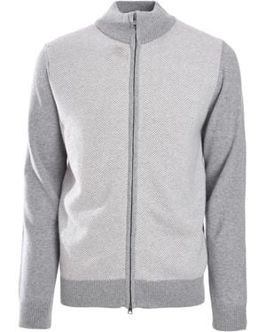 Luigi Borrelli Napoli Zip-Fastening Jacket - Grey