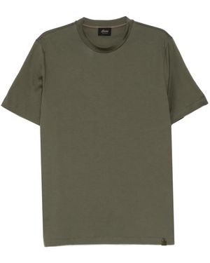 Brioni Camiseta Con Cuello Redondo - Verde