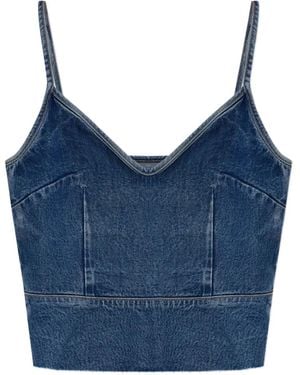 AllSaints Lilah Denim Top - Blue