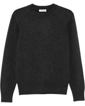Kangra Ribbed-Trim Crew-Neck Sweater - Black