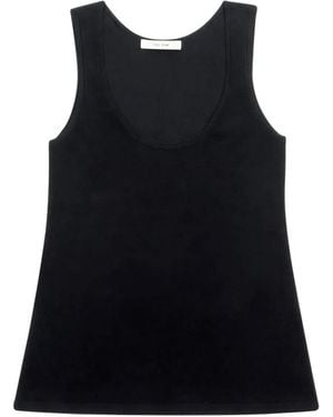 The Row Scoop-Neck Vest - Black